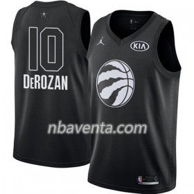 Camiseta Hombre Toronto Raptors DeMar DeRozan 10 2018 All Star Jordan Brand Negro Swingman